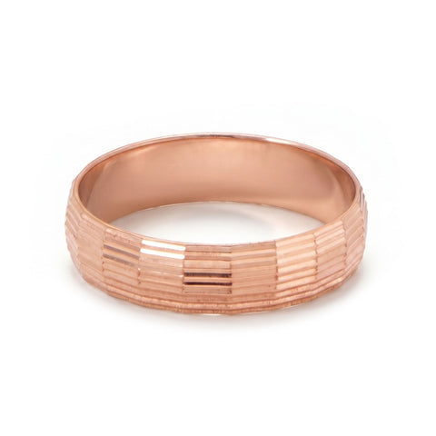 4.8mm Diamond Cut Copper Ring