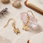14 Karat Gold Plated Butterfly Drop Earrings
