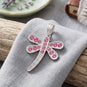 Pink Swarovski Crystal Dragonfly Pendant