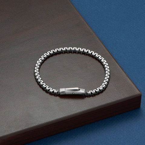 8" Fancy Oxidized Italian Bracelet