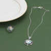 18" Scroll Design Ancient Roman Glass Necklace