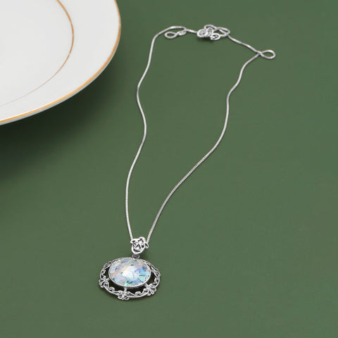 18" Scroll Design Ancient Roman Glass Necklace