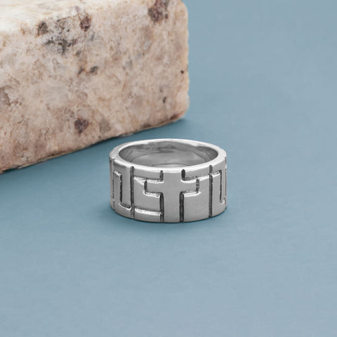 10.5mm Wide Cross Ring