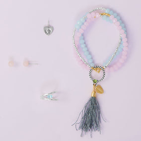 Pretty in Pink or Bold Blue 4 Piece Jewelry Set