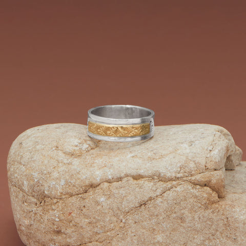 Gold Filled and Sterling Silver Native American Ring