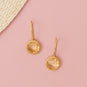 Sunny Citrine! 14 Karat Gold Plated Citrine European Wire Earrings