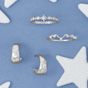 Out of This World! Rhodium Plated 3 Piece CZ Jewelry Set