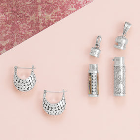 Close to the Heart! Oxidized Silver 3 Piece Jewelry Set