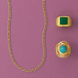 Nods to Nature! 14 Karat Gold Plated Brass Jewelry Set