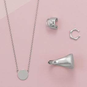 Sleek in Silver! Rhodium Plated Jewelry Set