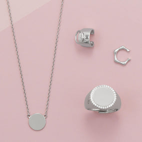 Sleek in Silver! Rhodium Plated Jewelry Set