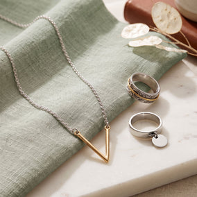 Mixed Metal Marvels! Sterling Silver Jewelry Set