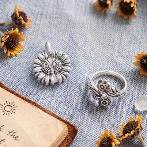 Sunflower State of Mind! Oxidized Jewelry Set