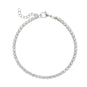 6.5" + 1" Stainless Steel CZ Tennis Bracelet