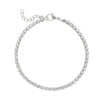 6.5" + 1" Stainless Steel CZ Tennis Bracelet