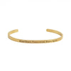 18 Karat Gold PVD "Kind Heart Fierce Mind" Cuff Bracelet