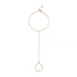7.5" + 1" 18 Karat Gold PVD Satellite Hand Chain