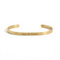 18 Karat Gold PVD "Enjoy the Journey" Cuff Bracelet