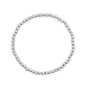 7.5" 4mm Stainless Steel Bead Stretch Bracelet