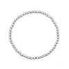 7.5" 4mm Stainless Steel Bead Stretch Bracelet