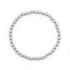 7.5" 5mm Stainless Steel Bead Stretch Bracelet