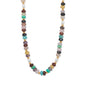 16" + 3" Multicolor Bead and Imitation Pearl Fashion Necklace