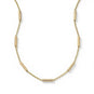 16" + 2" 18 Karat Gold PVD Satellite Bar Necklace