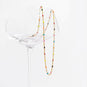 16" + 2" 18 Karat Gold PVD Stainless Steel Multicolor Confetti Satellite Necklace