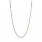 16" + 2" Stainless Steel White Confetti Satellite Necklace