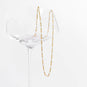 16" + 2" 18 Karat Gold PVD White Confetti Satellite Necklace