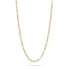 16" + 2" 18 Karat Gold PVD Stainless Steel White Confetti Satellite Necklace
