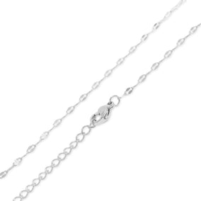 15" Stainless Steel Coffee Chain Y-Drop Necklace