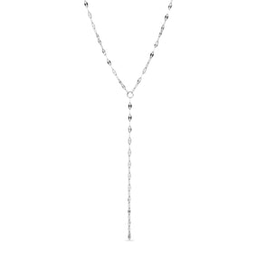 15" Stainless Steel Coffee Chain Y-Drop Necklace