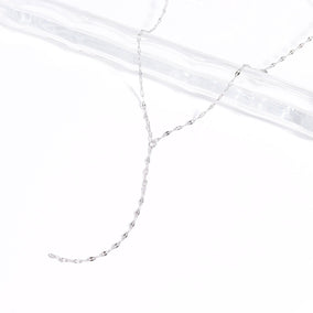 15" Stainless Steel Coffee Chain Y-Drop Necklace