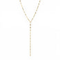15" 18 Karat Gold PVD Coffee Chain Y-Drop Necklace