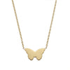 18" + 2" 18 Karat Gold PVD Stainless Steel Butterfly Necklace