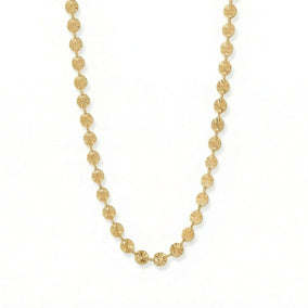 16" + 2" 18 Karat Gold PVD Sunburst Necklace