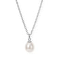16" Stainless Steel Cultured Freshwater Pearl Drop Necklace