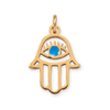 18 Karat Gold PVD Stainless Steel Hamsa Evil Eye Charm