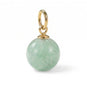 18 Karat Gold PVD Round Amazonite Charm