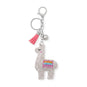 Silver Tone Crystal No Drama Llama Bag Charm