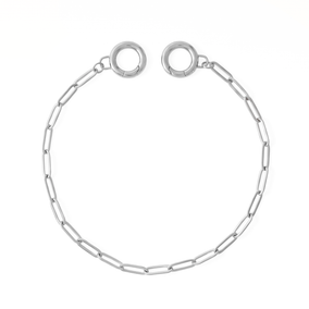 9" Stainless Steel Paperclip Bag Chain