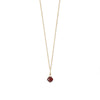16" 14 Karat Gold Birthstone Necklace (January-December)