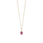 16" 14 Karat Gold Birthstone Necklace (January-December)