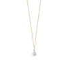 16" 14 Karat Gold Birthstone Necklace (January-December)