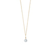 16" 14 Karat Gold Birthstone Necklace (January-December)
