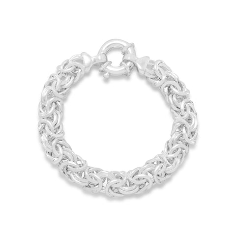 160 Gauge Oval Byzantine Bracelet