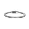 7" Rhodium Plated 3mm CZ Tennis Bracelet