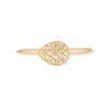 14 Karat Gold Plated Filigree Bangle