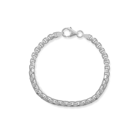 8.5" 5mm Rounded Box Chain Bracelet